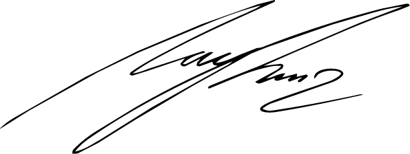 Handschriftliche Unterschrift von Kay Lurz